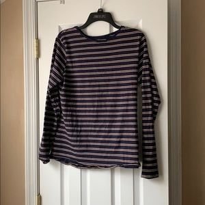 Blue and Beige Primark Stretch Tee Longsleeves